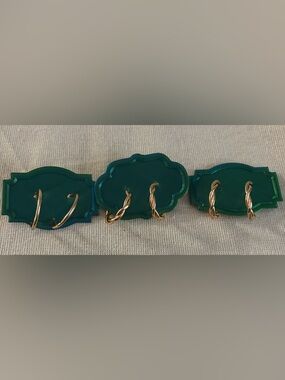 Set of Three Pair Gold Hoop Earrings